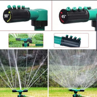 Garden Sprinkler , with Ground Spike – Green (Automatic 360 Degree)