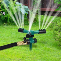 Garden Sprinkler , with Ground Spike – Green (Automatic 360 Degree)