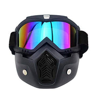 Anti-Fog Biker Face Helmet Mask with Goggles