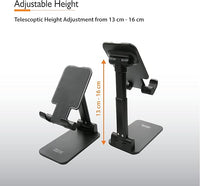 Folding Adjustable Desktop Phone & Tablet Stand – Portable, Universal Holder