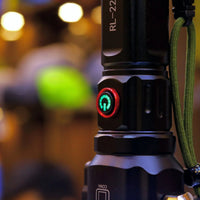 Super 8800mAh Powerful 2-in-1 Emergency Flashlight & Power Bank – 1KM Long-Range Tactical LED Torch, Waterproof, Rechargeable, SOS Mode, Emergency Hammer & Cutter