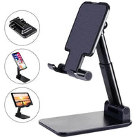 Folding Adjustable Desktop Phone & Tablet Stand – Portable, Universal Holder
