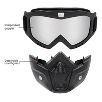 Anti-Fog Biker Face Helmet Mask with Goggles