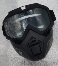 Anti-Fog Biker Face Helmet Mask with Goggles