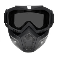 Anti-Fog Biker Face Helmet Mask with Goggles