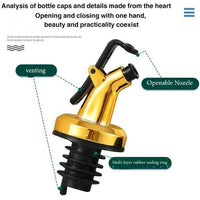 Glass Marble Oil/Vinegar Dispenser Bottle