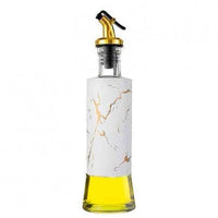 Glass Marble Oil/Vinegar Dispenser Bottle