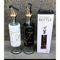Glass Marble Oil/Vinegar Dispenser Bottle