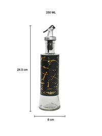 Glass Marble Oil/Vinegar Dispenser Bottle