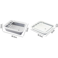 Silicone foldable drainer dish rack